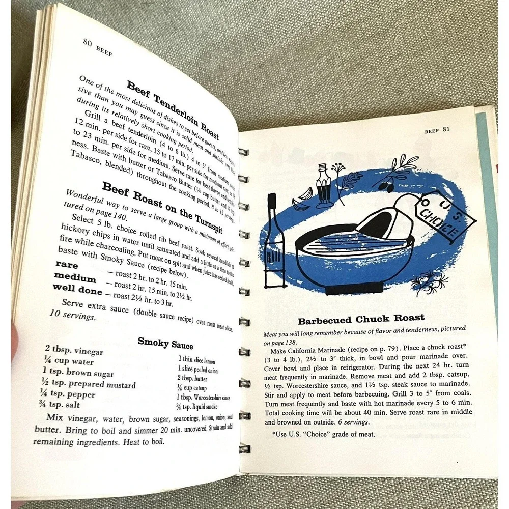 1961 Betty Crocker's Outdoor Cook Book Recipe Camping Canoe Hiking Grilling